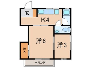 草薙マンションの物件間取画像